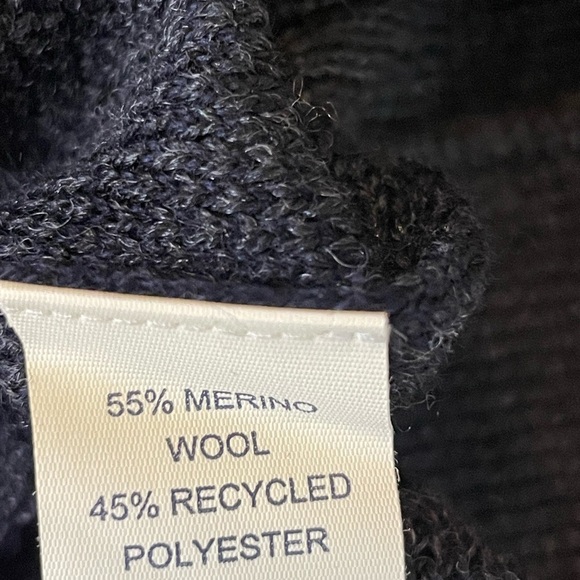 Joseph Abboud sweater wool blend sz 3XLT full zip Men's Deep blue - Picture 8 of 9